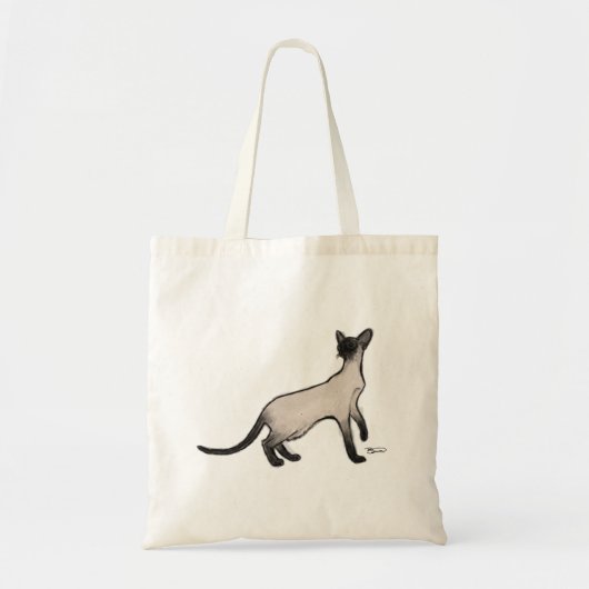 Tote Bag Chat siamois Fourre-tout (Devant)