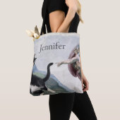 Tote Bag Chat smoking Touchant la Patte Divine (De près)