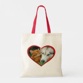 Tote Bag chat somalien et Husky sibérien de mignons amis en (Dos)
