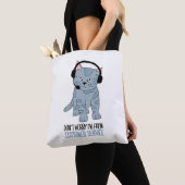 Tote Bag Chat souriant amusant Soutien à la clientèle Epic  (De près)