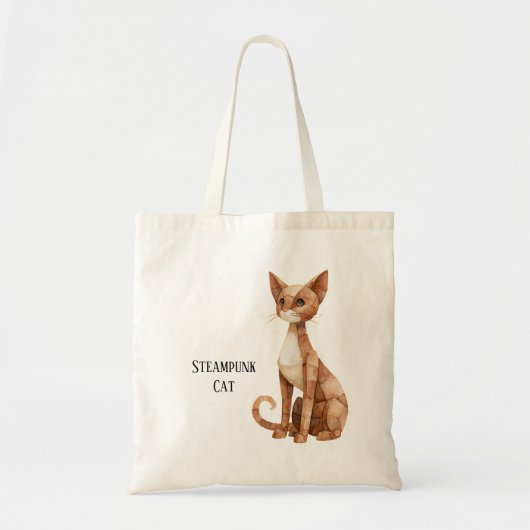 Tote Bag Chat Steampunk (Devant)