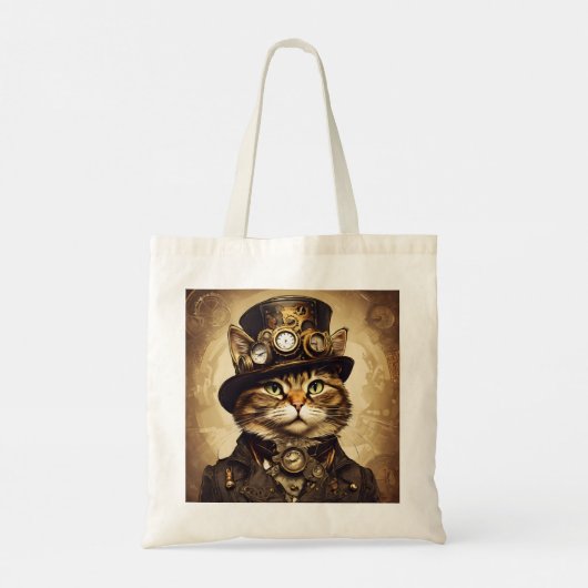 Tote Bag Chat Steampunk (Dos)