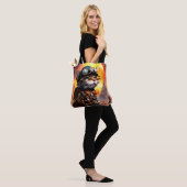 Tote Bag Chat Steampunk II (Sur le modèle)