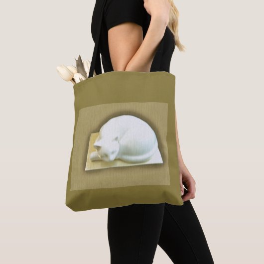 Tote Bag Chat sur Gold Box Ii (De près)