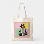 Tote Bag Chat Tabby Pastel Chats Enfants Filles Rose clair (Dos)