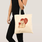 Tote Bag Chat Tabby Tout Mon Amour (Devant (produit))