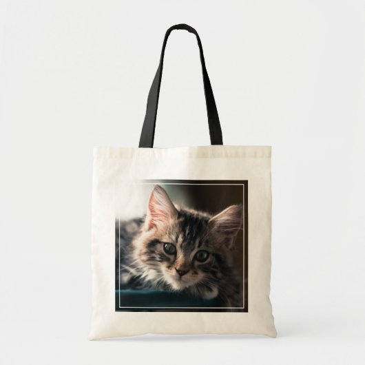 Tote Bag Chat tigré doux (Devant)