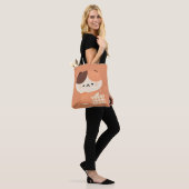 Tote Bag Chat Tortie Sleepy (Sur le modèle)