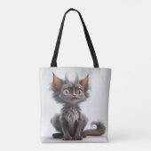 TOTE BAG CHAT TRÈS GRIS LYKOI (Dos)