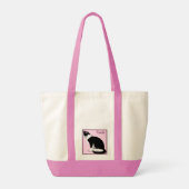 Tote Bag Chat Tuxedo noir et blanc Personnalisé (Dos)