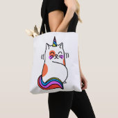 Tote Bag Chat Unicorn (De près)