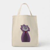 Tote Bag Chat Vampire à Purple Cape (Dos)