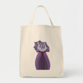 Tote Bag Chat Vampire à Purple Cape (Devant)