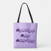 Tote Bag Chat violet élégant (Dos)