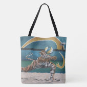 Tote Bag Chat Warrior Jouer Beach Volleyball Graphisme Four (Dos)