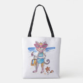 Tote Bag Chat Whimsical sur la plage (Dos)