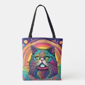 Tote Bag Chat zen moderne (Dos)