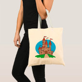 Tote Bag Château avec drapeaux