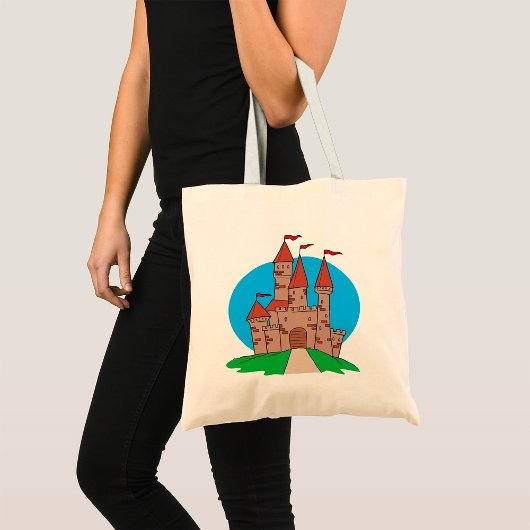 Tote Bag Château avec drapeaux
