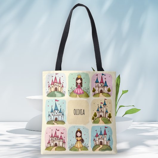 Tote Bag Château de conte de fées adorable & dessins de pri