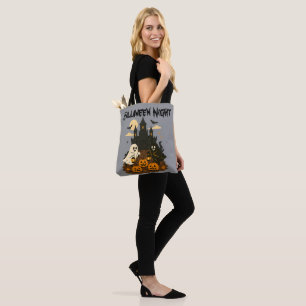 Tote Bag Château de nuit d'Halloween