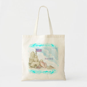 Tote Bag Château de sable de plage