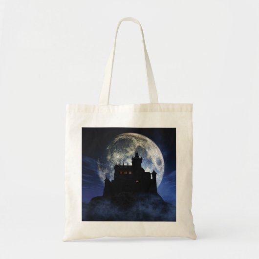 Tote Bag Château d'Imaginaire la nuit (Devant)