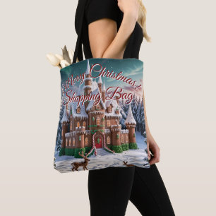 Tote Bag Château en pain d'épice de la Forêt de Noël