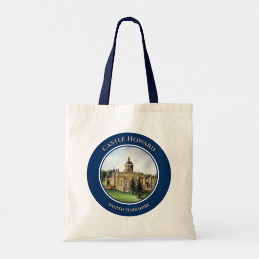 Tote Bag Château Howard North Yorkshire peinture aquarelle (Dos)