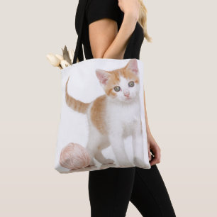 Tote Bag Chaton à côté de boule de ficelle
