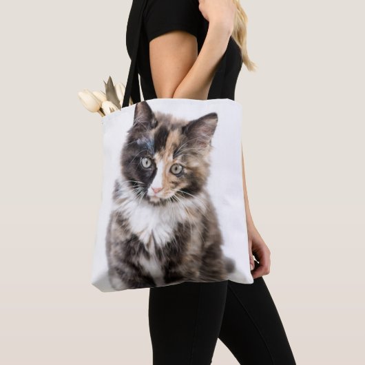 Tote Bag Chaton adorable de calicot (De près)