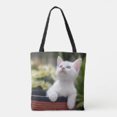 Tote Bag Chaton blanc turc (Dos)