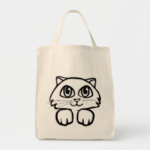 Tote Bag Chaton curieux