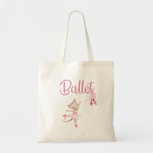 Tote Bag Chaton de danse de ballet (Devant)