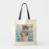 Tote Bag Chaton de Munchkin avec le joli ruban (Devant)