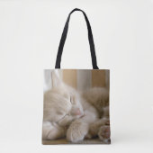 Tote Bag Chaton de sommeil (Devant)