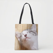 Tote Bag Chaton de sommeil (Devant)