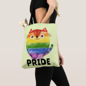 Tote Bag Chaton fière aquarelle mignon (De près)