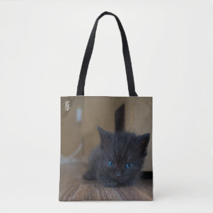Tote Bag Chaton noir