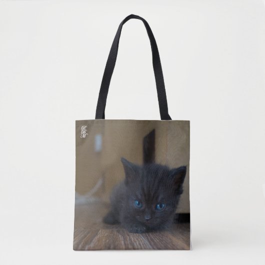 Tote Bag Chaton noir (Devant)