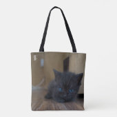 Tote Bag Chaton noir (Dos)