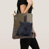 Tote Bag Chaton noir (De près)