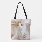 Tote Bag Chaton orange et blanc (Dos)