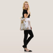 Tote Bag Chaton orange et blanc (Sur le modèle)