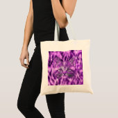 Tote Bag Chaton pourpre mignon et adorable (Devant (produit))
