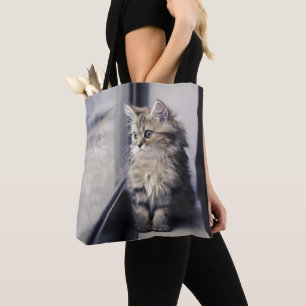 Tote Bag Chaton regardant la fenêtre
