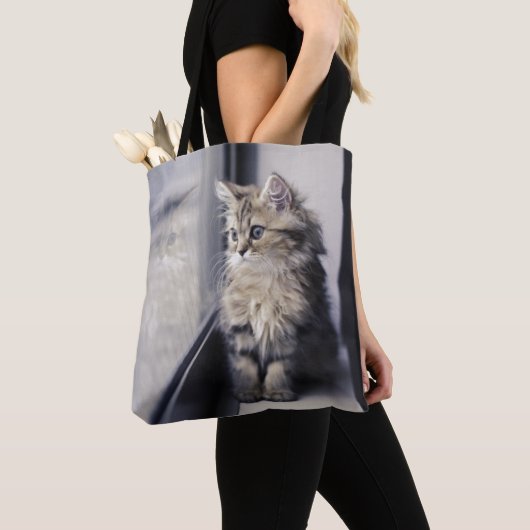 Tote Bag Chaton regardant la fenêtre (De près)