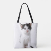 Tote Bag Chaton repéré par noir (Dos)