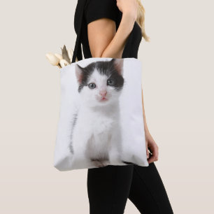 Tote Bag Chaton repéré par noir