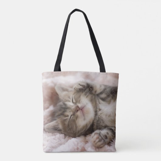 Tote Bag Chaton somnolent (Dos)